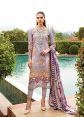 Springtime Ballet By Gulaal Embroidered Lawn Unstitched 3 Piece Suit - GL24L 05 LAVANDE